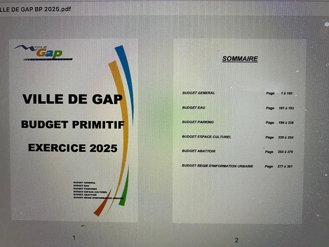 You are currently viewing 2025 : Un budget municipal qui pèse lourdement sur les Gapençais•es